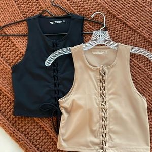 Abercrombie and Fitch tank tops (2) XS
